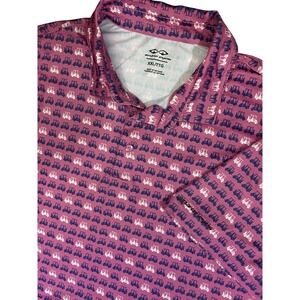 Snake Eyes Shirt Men's 2XL Pink Performance Polo Golf Cart LIGHTWEIGHT
